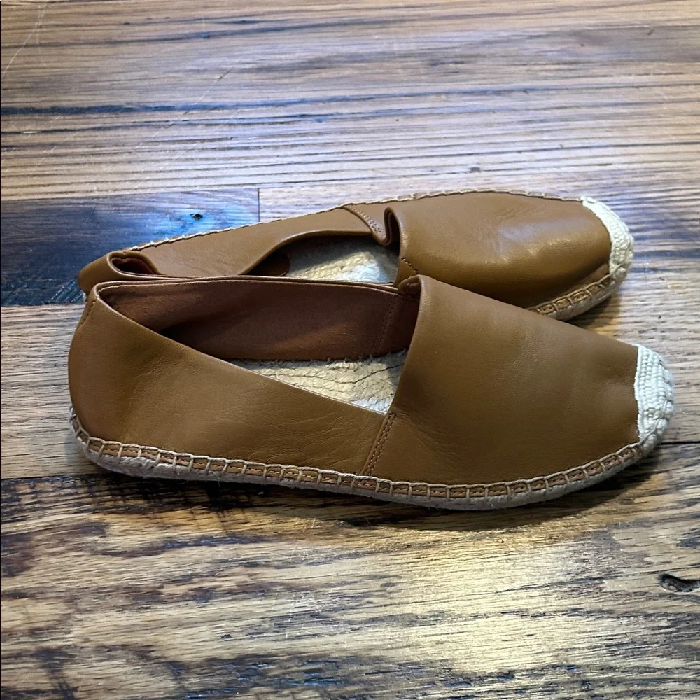 Talbots Women's Brown Leather Espadrilles NWOT 6.5